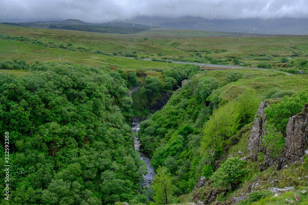 Lealt Waterfall Isle of Skye Highlands Scotland