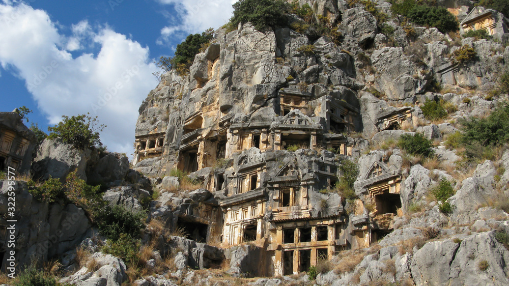 ancient cave city, Myra, turkey