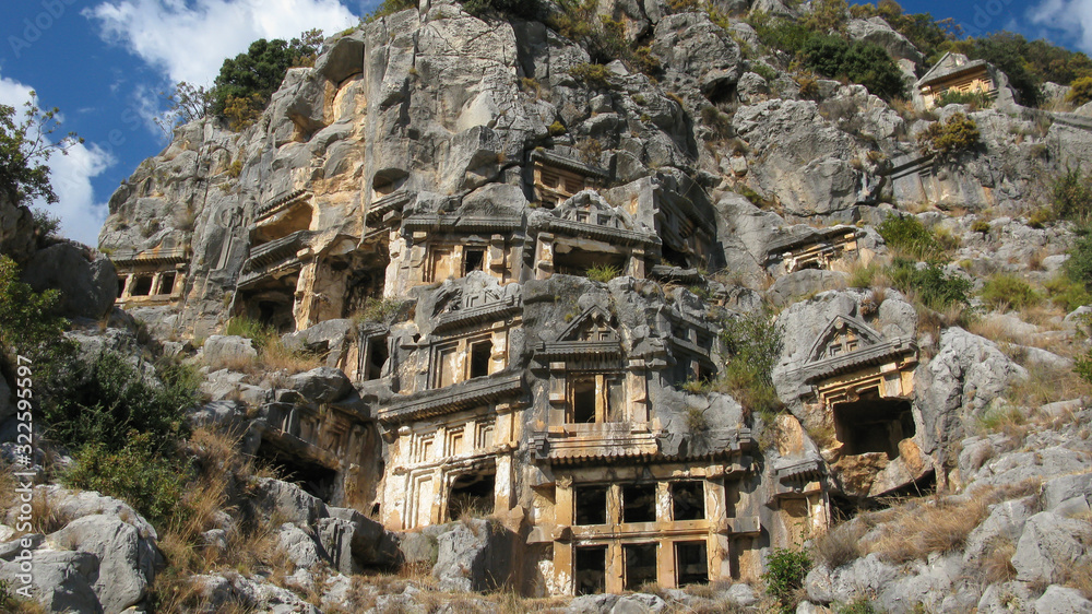 ancient cave city, Myra, turkey