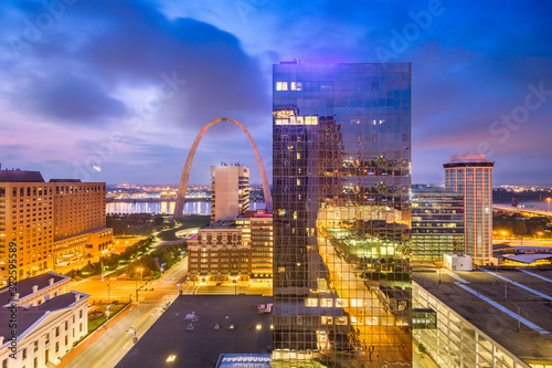 St. Louis, Missouri, USA Cityscape at Dusk