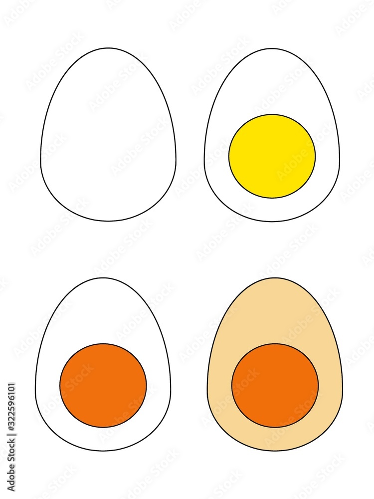 illustration of a Boiled egg