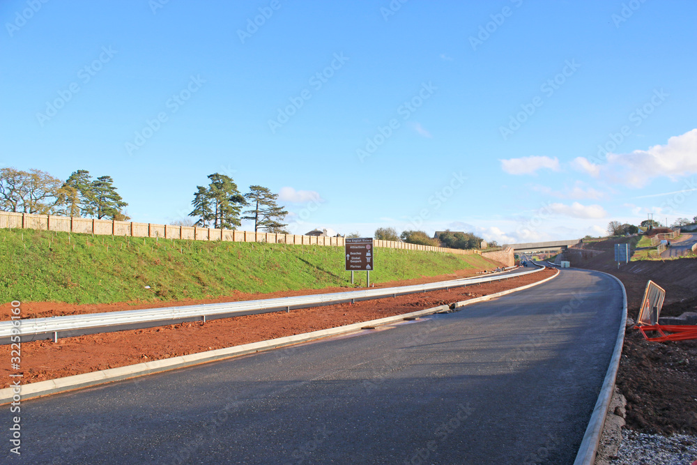 road bypass construction site	
