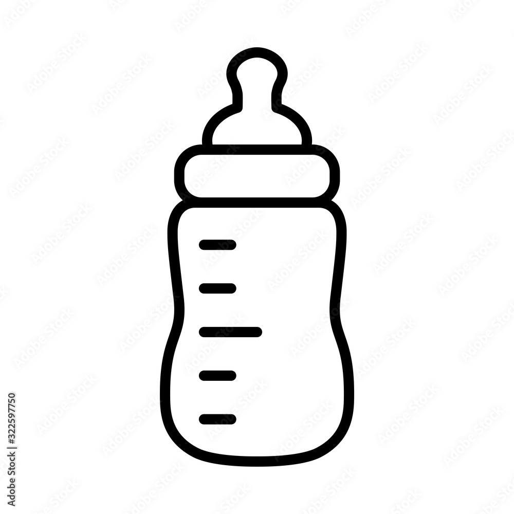 baby bottle icon - obrazy, fototapety, plakaty 