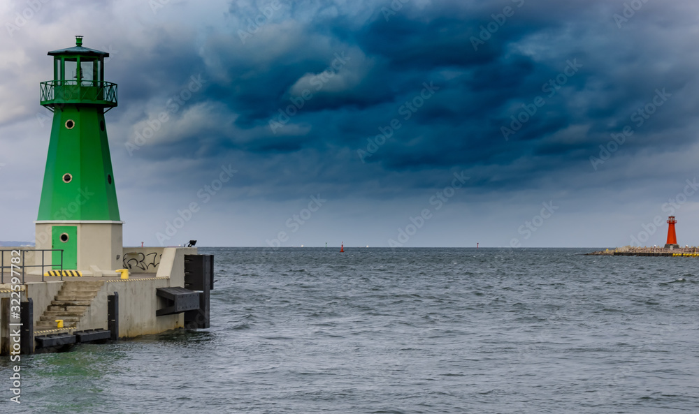 Fototapeta premium gdansk western breakwater 