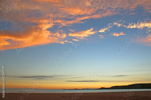 Sunset over Newgale Beach, Wales © Jenny Thompson