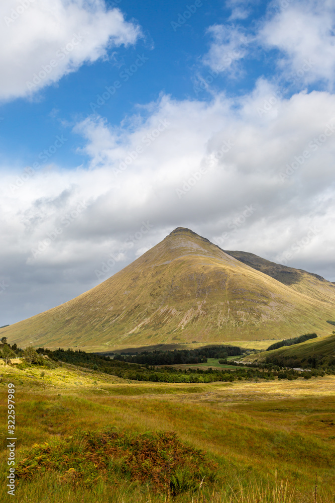 Mountains in Scotland in late summer Mountains in Scotland in late summer