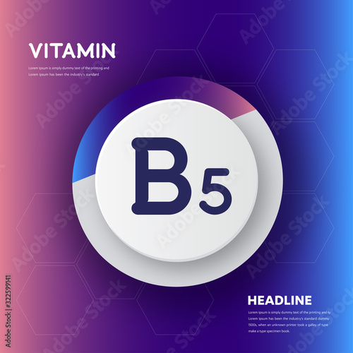 Vitamin B5 sun icon Drop collection set, cholecalciferol. golden drop Vitamin complex drop. Medical for heath Vector illustration