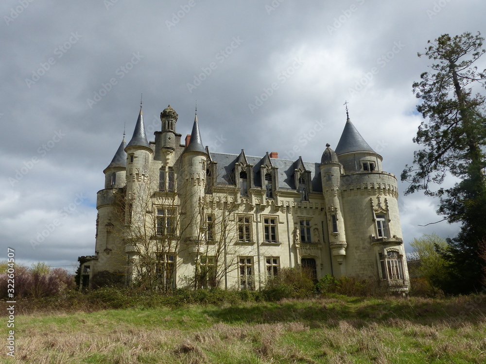 Chateau abandonné en pleine nature