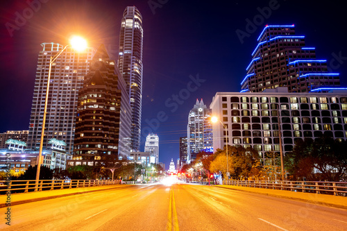 The skyline in the city of Austin.