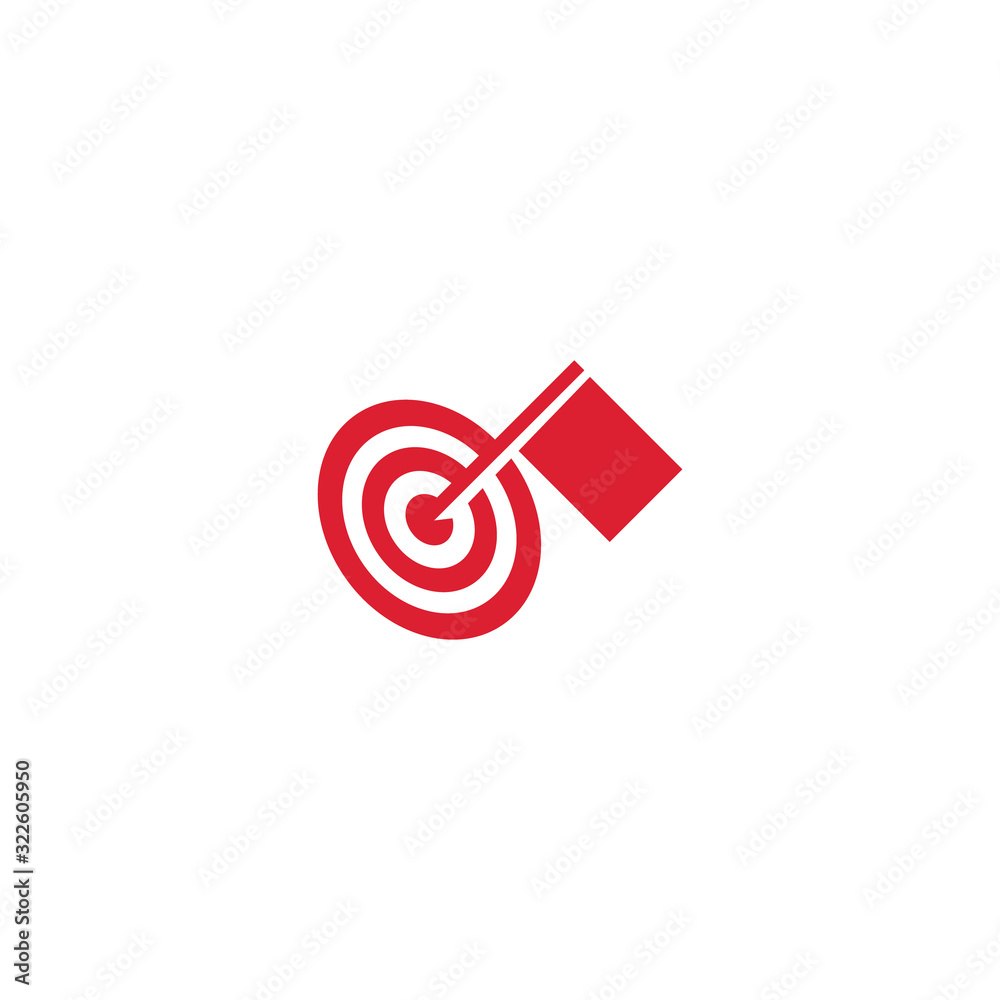 Target icon logo design for business or sport with arrow symbol. Goal Logo. Target icon logo design for business or sport with arrow symbol. Goal Logo.