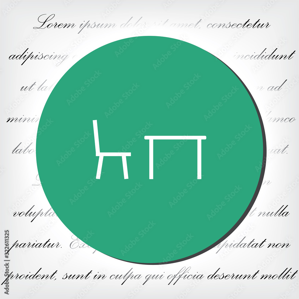 Tableicon vector icon , lorem ipsum Flat design