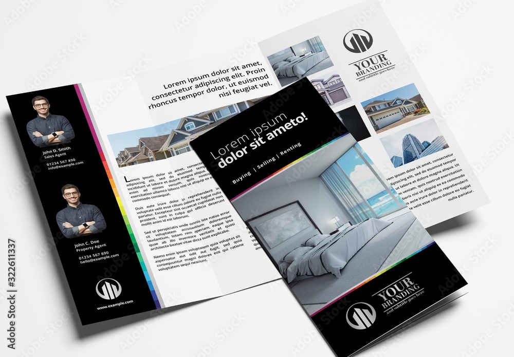 Real Estate Brochure Layout Stock Template | Adobe Stock