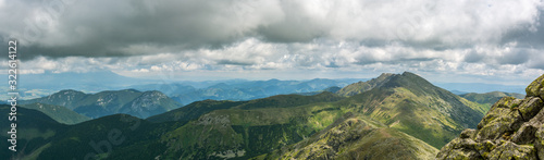 Fototapeta Naklejka Na Ścianę i Meble -  Panoramic view on Low Tatras mountains