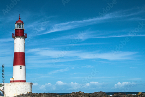 old lighthouse of itapua in bahia