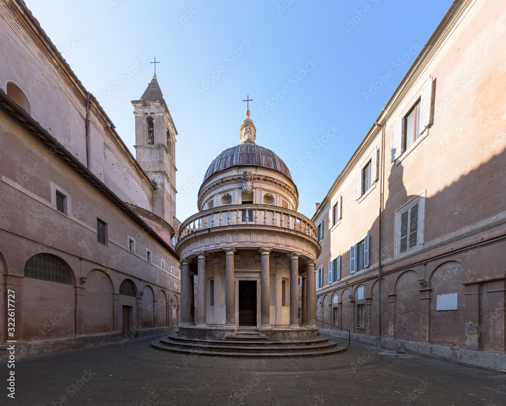 Bramante's Tempietto in San Pietro in Montorio, Rome, Italy