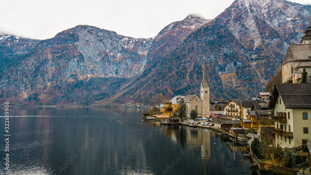 The view of the Halstatt town