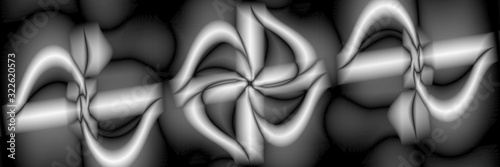 Digital art, high resolution panoramic abstract 3D objects, Germany