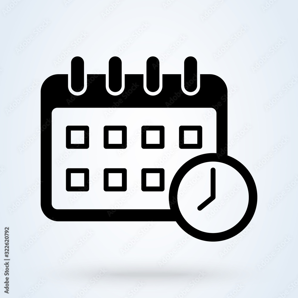 Calendar icon vector in line style. Events Planning, Schedule symbols. Appointment date, Deadline concepts for business. Calendar icon for perfect web and mobile UI designs. Calendar icon vector in line style. Events Planning, Schedule symbols. Appointment date, Deadline concepts for business. Calendar icon for perfect web and mobile UI designs.