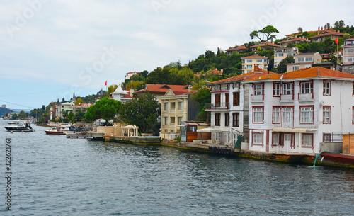The waterfront of the Cengelkoy district in Uskudar on the Asian shore of Istanbul, Turkey