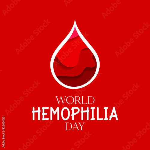 Vector illustration on the theme of World Hemophilia Day observed on April 17th.