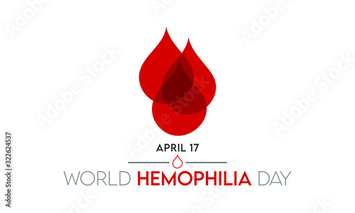 Vector illustration on the theme of World Hemophilia Day observed on April 17th.