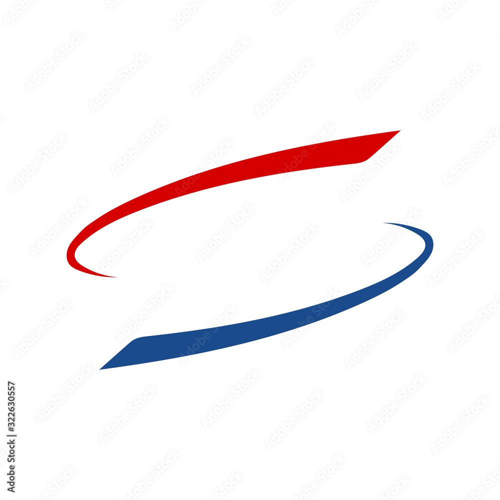 Letter S swoosh logo design illustration vector Stock Vector | Adobe Stock