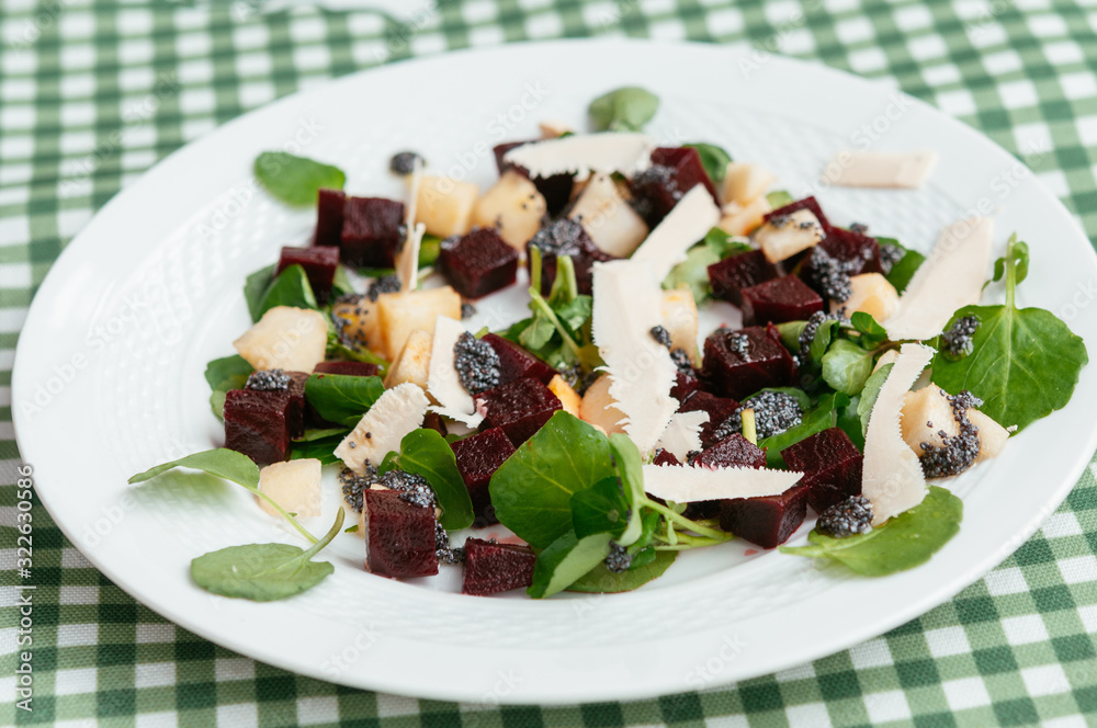 Beet and Pear Salad On Watercress with Poppyseed Dressing Beet and Pear Salad On Watercress with Poppyseed Dressing