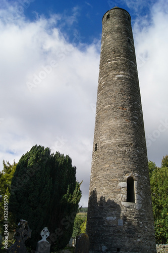 The Round Tower in Glendalough in Ireland