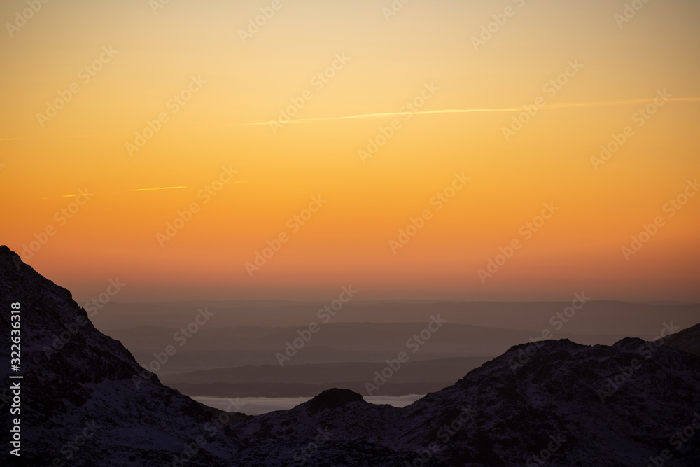Mountain top sunrise