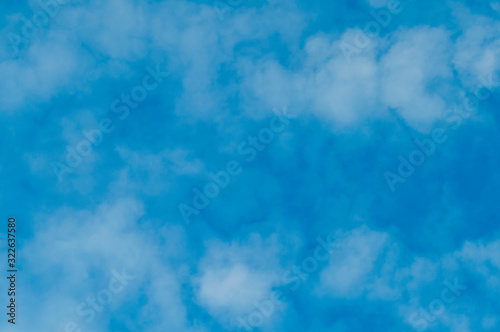 Altocumulus Clouds on a blue sky.