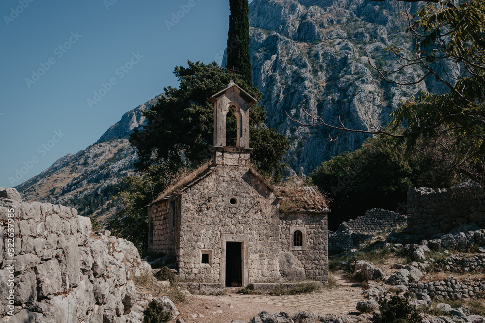 old church in mountains