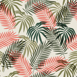 Seamless vintage floral pattern for gift wrap and fabric design. Tropical leaves