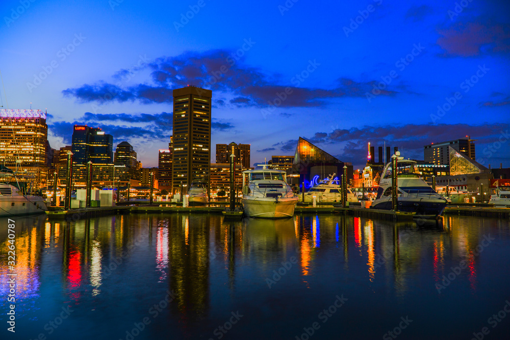 Baltimore Cityscape, USA