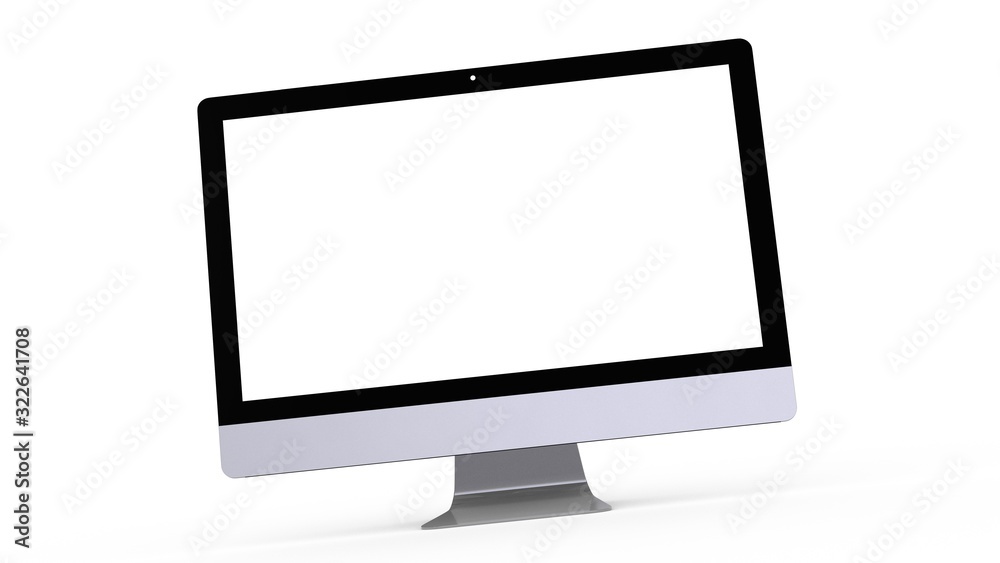 flat monitor white screen computer, pc display digital wide screen and slim 3d flat monitor white screen computer, pc display digital wide screen and slim 3d