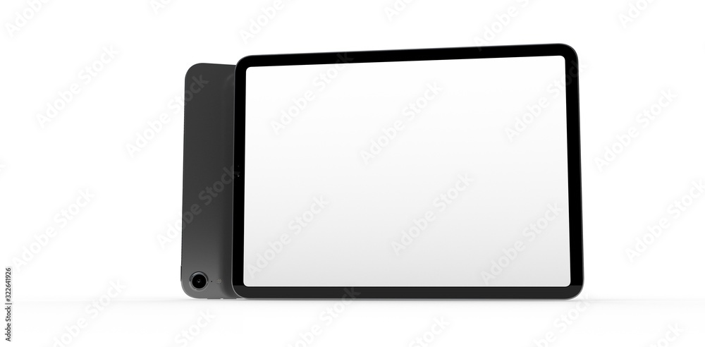 TABLET PC computer device mobile isolated background 3d TABLET PC computer device mobile isolated background 3d