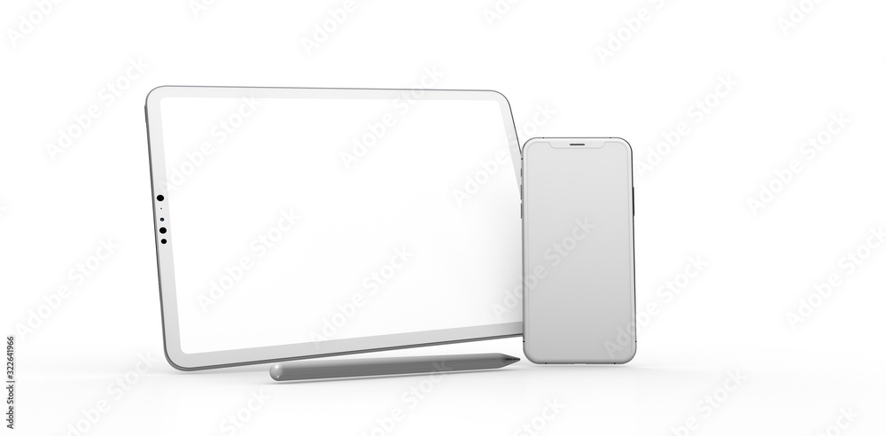 TABLET PC computer device mobile isolated background 3d TABLET PC computer device mobile isolated background 3d