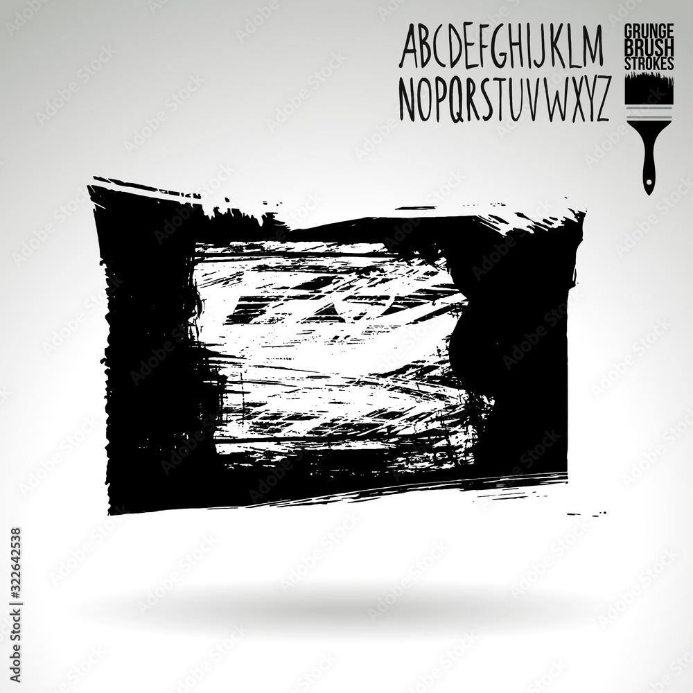 Black brush stroke and texture. Grunge vector abstract hand - painted element. Underline and border design. Black brush stroke and texture. Grunge vector abstract hand - painted element. Underline and border design.