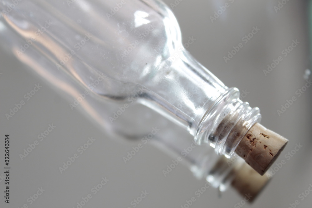 Glass bottle. 