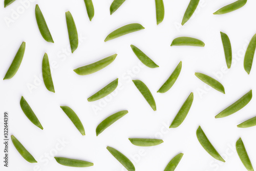 Pea isolated on a white background.
