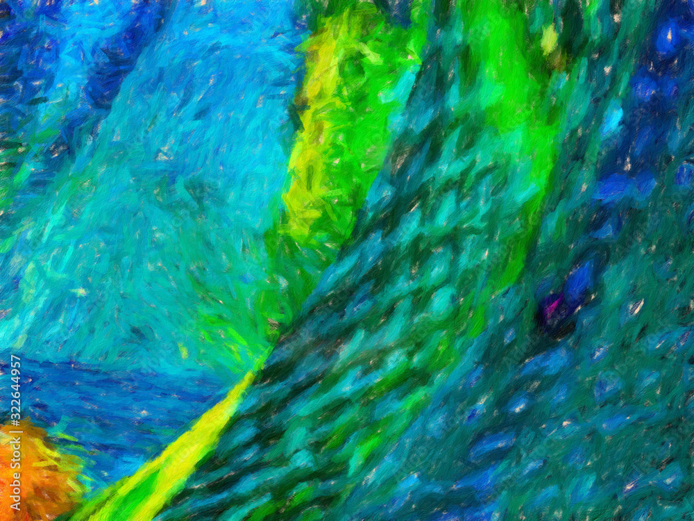 Abstract painting graphic fractal art. Creative template for decor backgrounds of covers, web banners, invitations or cards. Surreal bright print in digital oil and acrylic mixed impressionism style. Abstract painting graphic fractal art. Creative template for decor backgrounds of covers, web banners, invitations or cards. Surreal bright print in digital oil and acrylic mixed impressionism style.