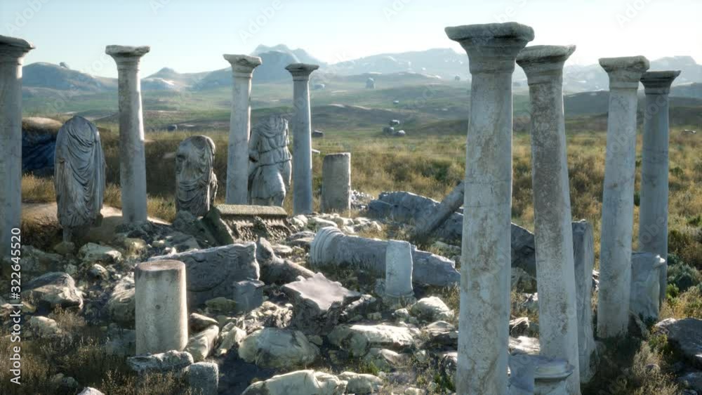 The ancient Greek temple in Italy