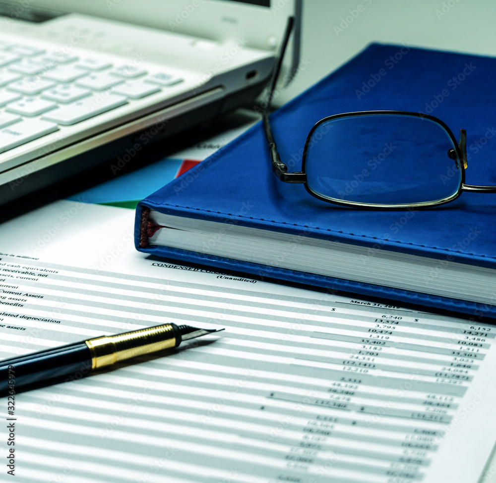 Bank statement and credit card statement showing account