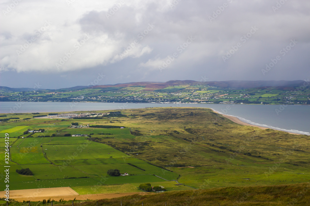 The mouth of Lough Foyle at Magilligan point in County Londonderry