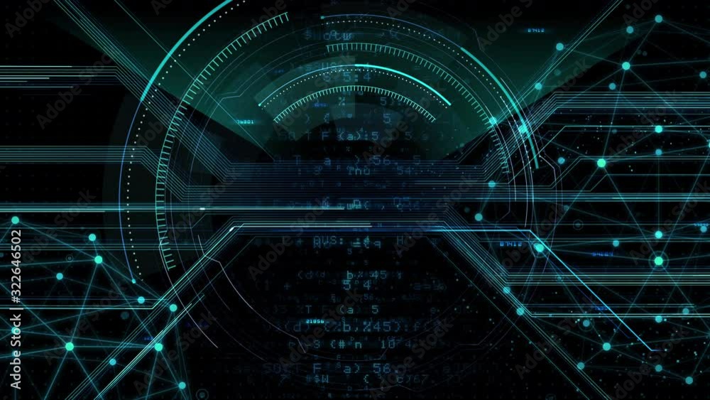 Digital data computer AI technologies concepts Background