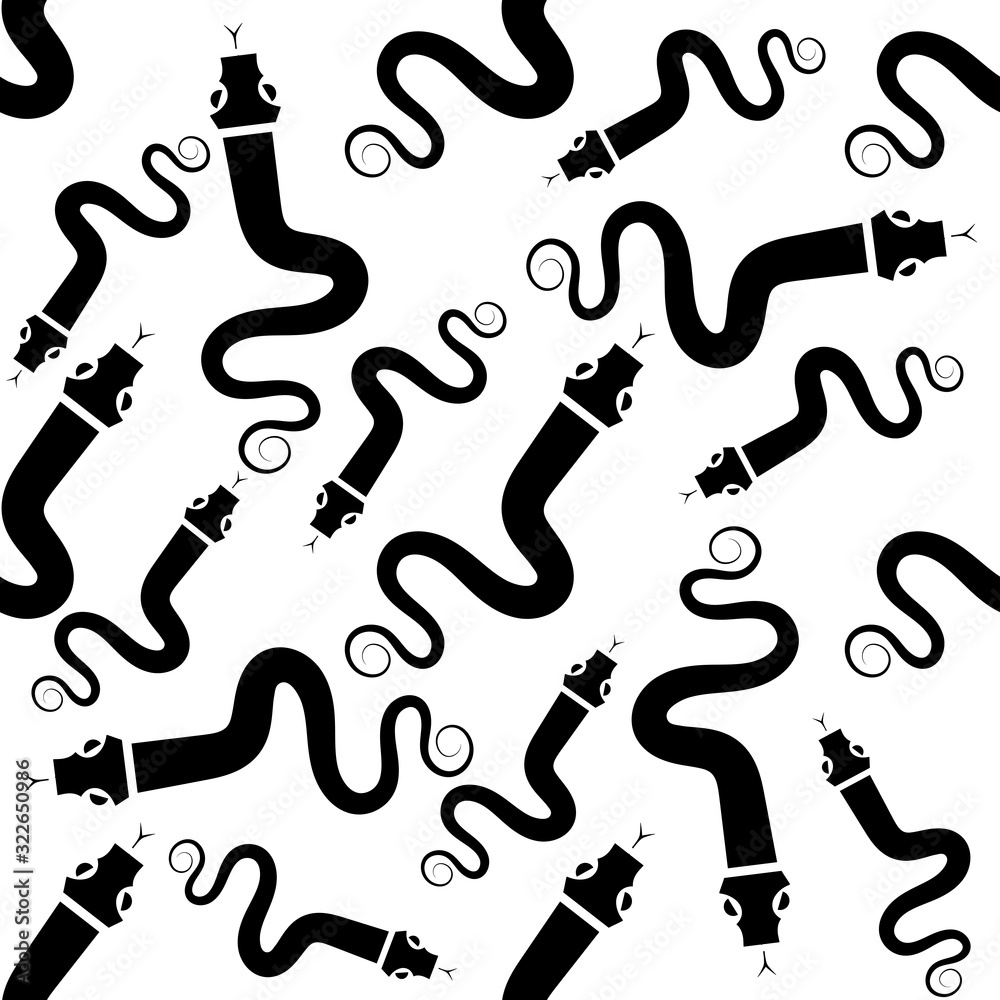 Beautiful Seamless Pattern With Snakes . Textile. Vector Beautiful Seamless Pattern With Snakes . Textile. Vector
