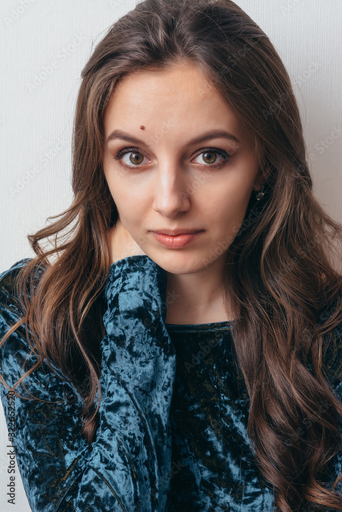Portrait of a young beautiful girl. Portrait of a young beautiful girl.