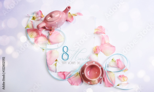 Spring background with petals
