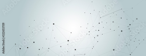 Abstract connect molecule banner and science structure vector illustration