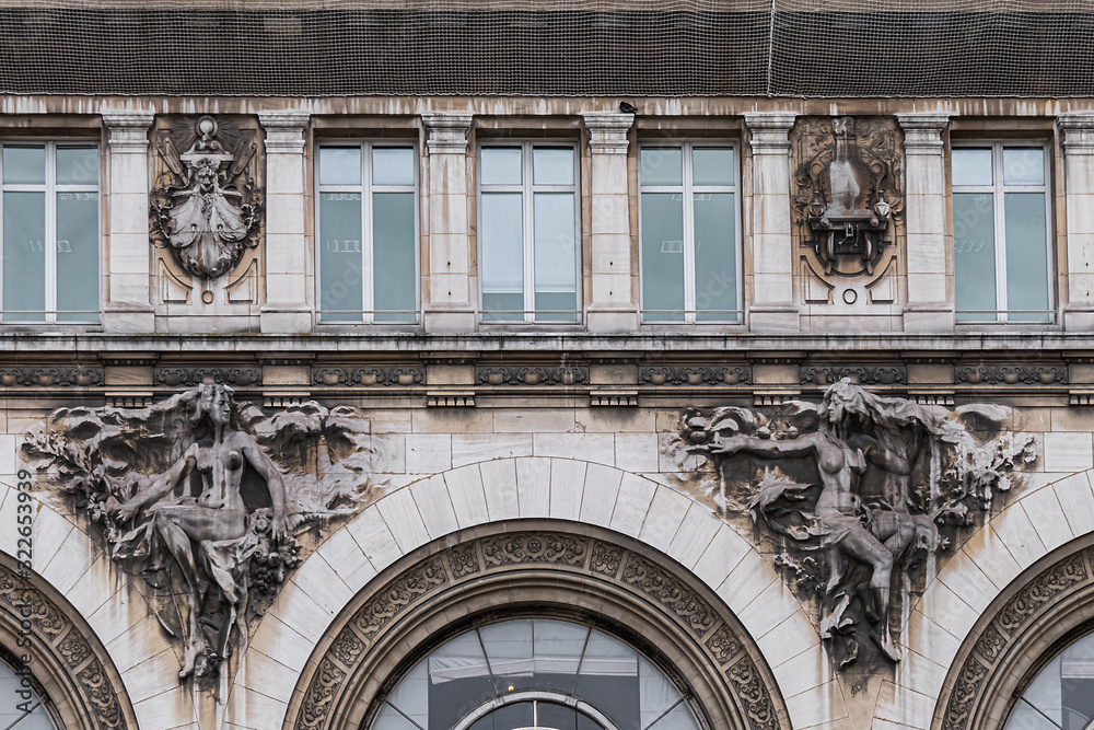 Architectural Details of Paris-Gare-de-Lyon (or Gare de Lyon - Station