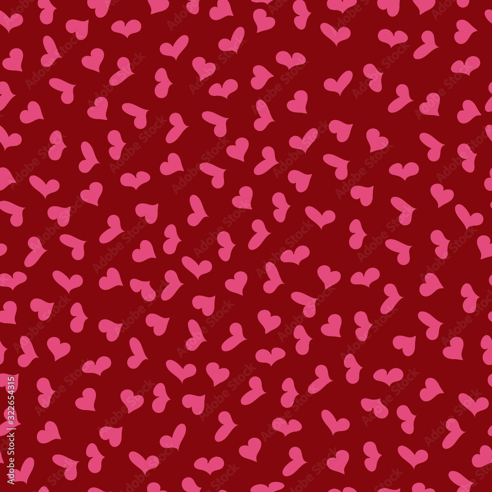 seamless background with hearts